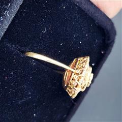 Vintage Ruby Unisex Stone & Diamond Ring 13 Diamonds 1.53 Carat T.W.